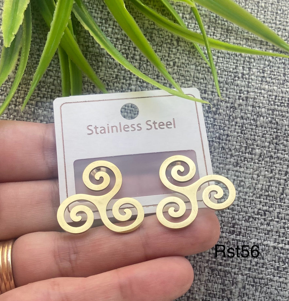 حلق stainless steel ستانلس مش بيغيير لون السعر ٤٠ (rst56)