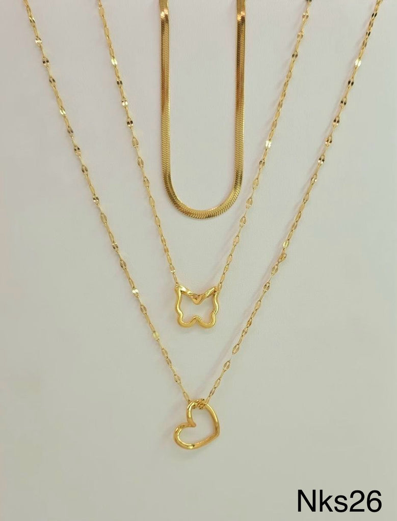 سلسلة ستانلس stainless steel  ٣ ادوار السعر ١٠٠ (nks26)
