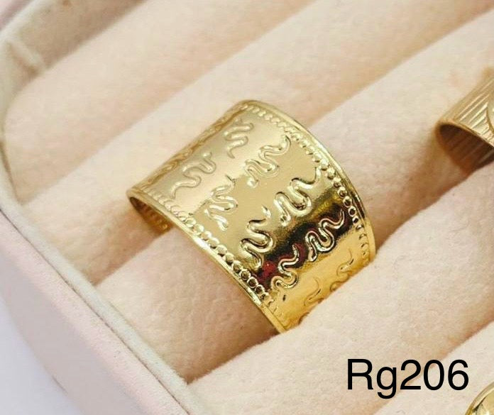 خاتم stainless steel free size ينفع كل المقاسات السعر ٣٠ (rg206)