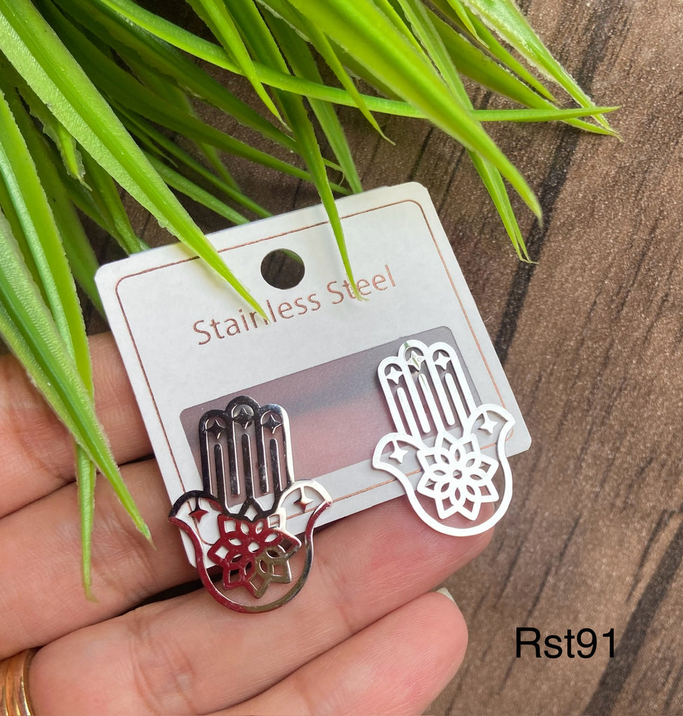 حلق stainless steel ستانلس مش بيغيير لون السعر ٤٠ (rst91)