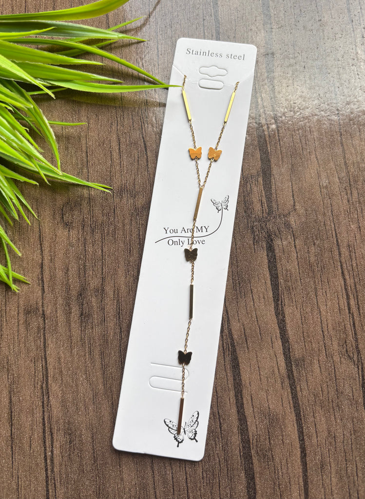 سلسلة طويلة stainless steel شكل فراشة السعر ١١٠