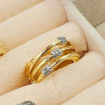 خواتم شبيه الدهب❤️❤️🔥
جولد بليتد فري سايز 

السعر ٩٠