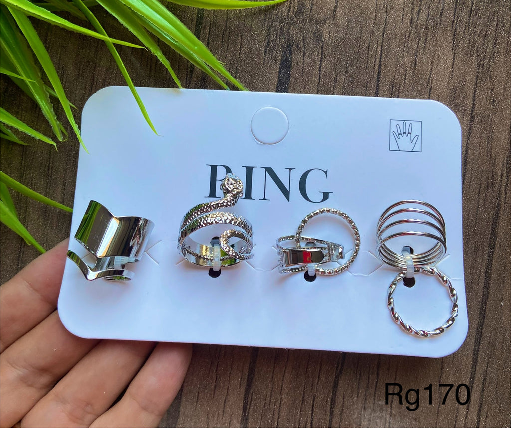 ٨ خواتم مقاسات مختلفة سعر المجموعة ٤٥ (rg170)