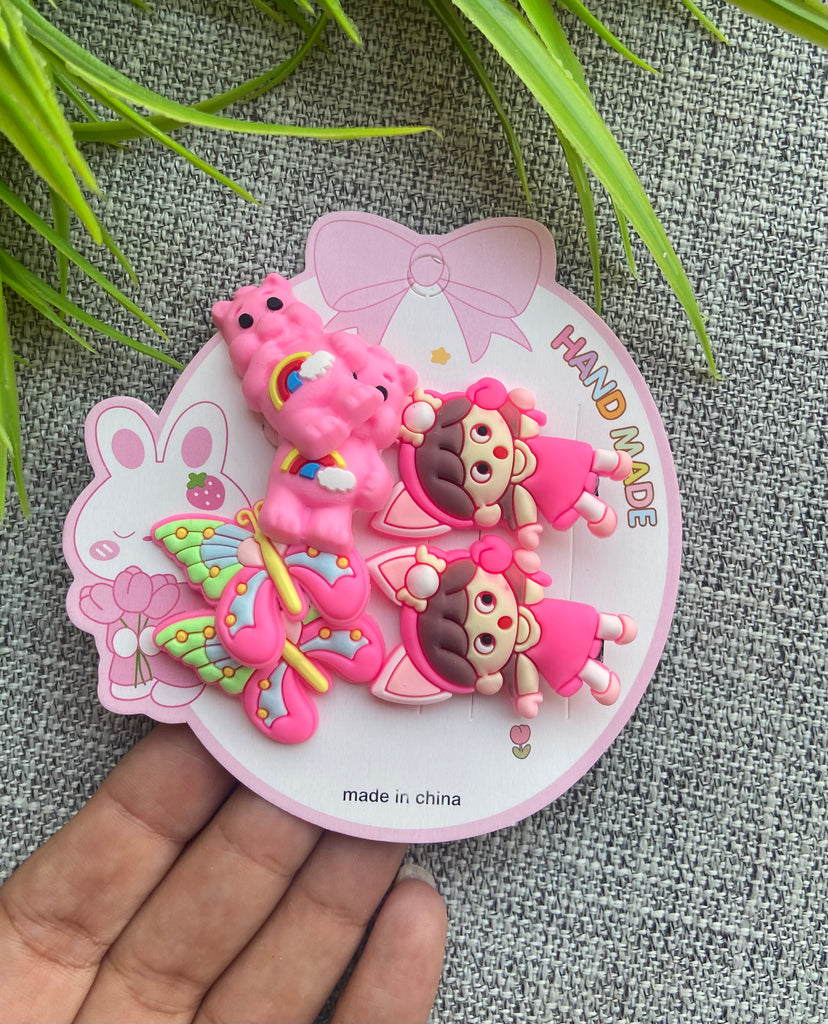 كارت ٤ توكة استك + ٢ توكة مشبك أشكال رابر سعر الكارت  ٢٠