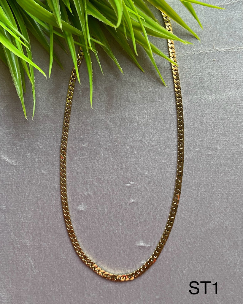 سلسلة شبيه الذهب stainless steel السعر ٦٠ (st1)