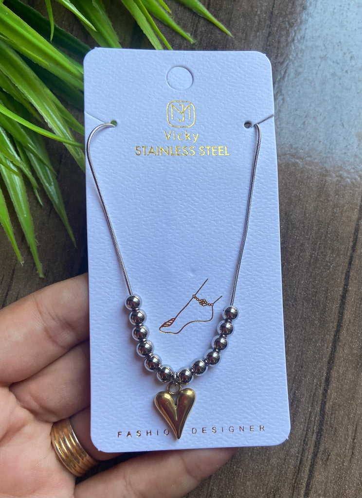 خلخال stainless steel السعر ٧٠ قلب
