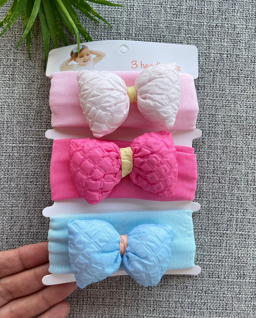 ٣ هيد باند أطفالي قطن ناعمة جدآ ❤❤ سعر الكارت ٥٠ New born head bands