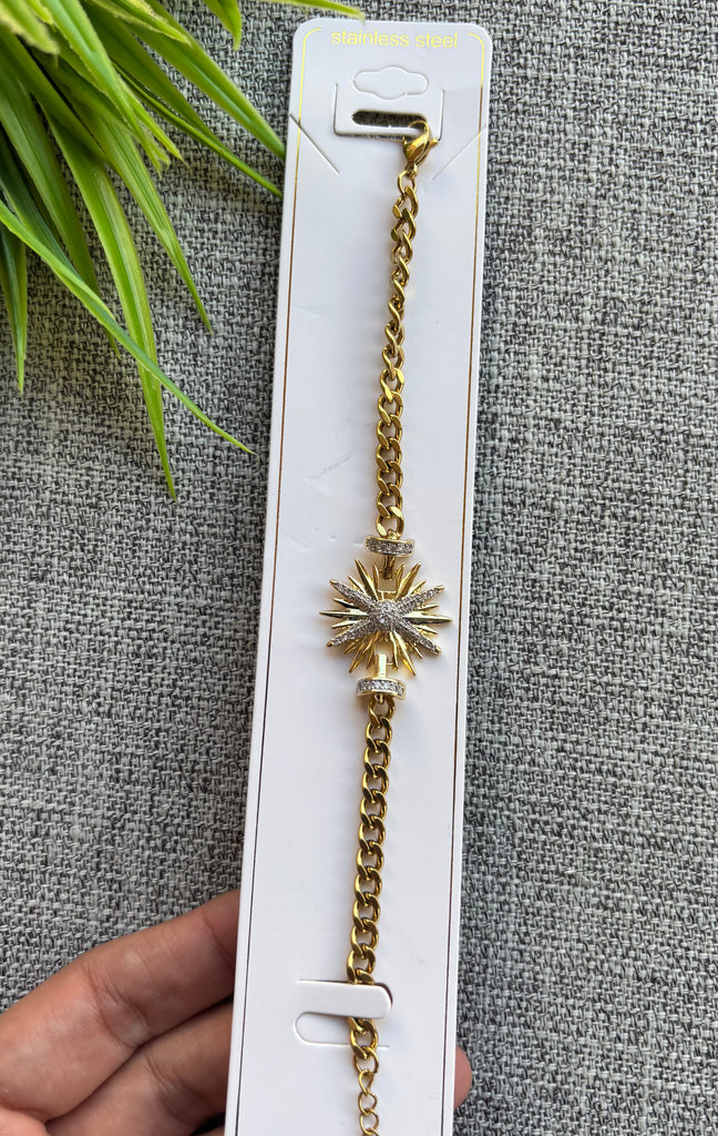 انسيال stainless steel pure و دلاية gold plated السعر ١٣٠ شمس