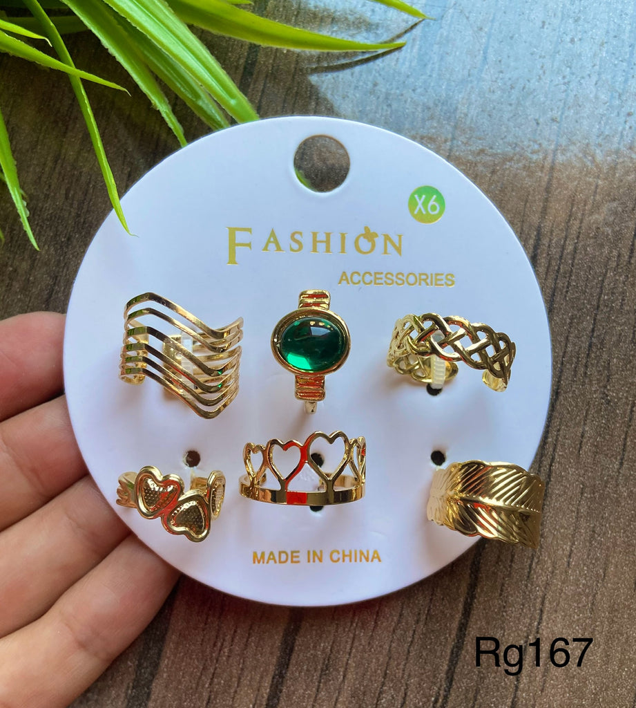 ٨ خواتم مقاسات مختلفة سعر المجموعة ٤٥ (rg167)