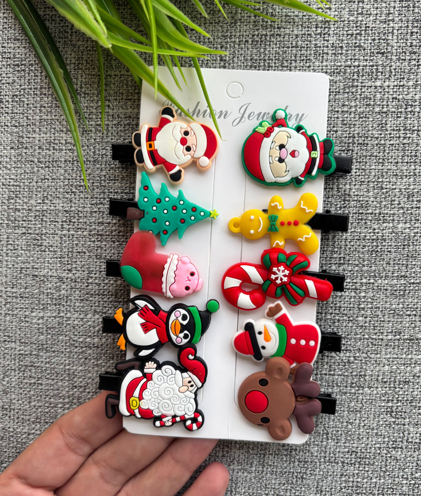 ١٠ توكة مشبك عليه اشكال كريسماس رابر سعر الكارت ٣٠