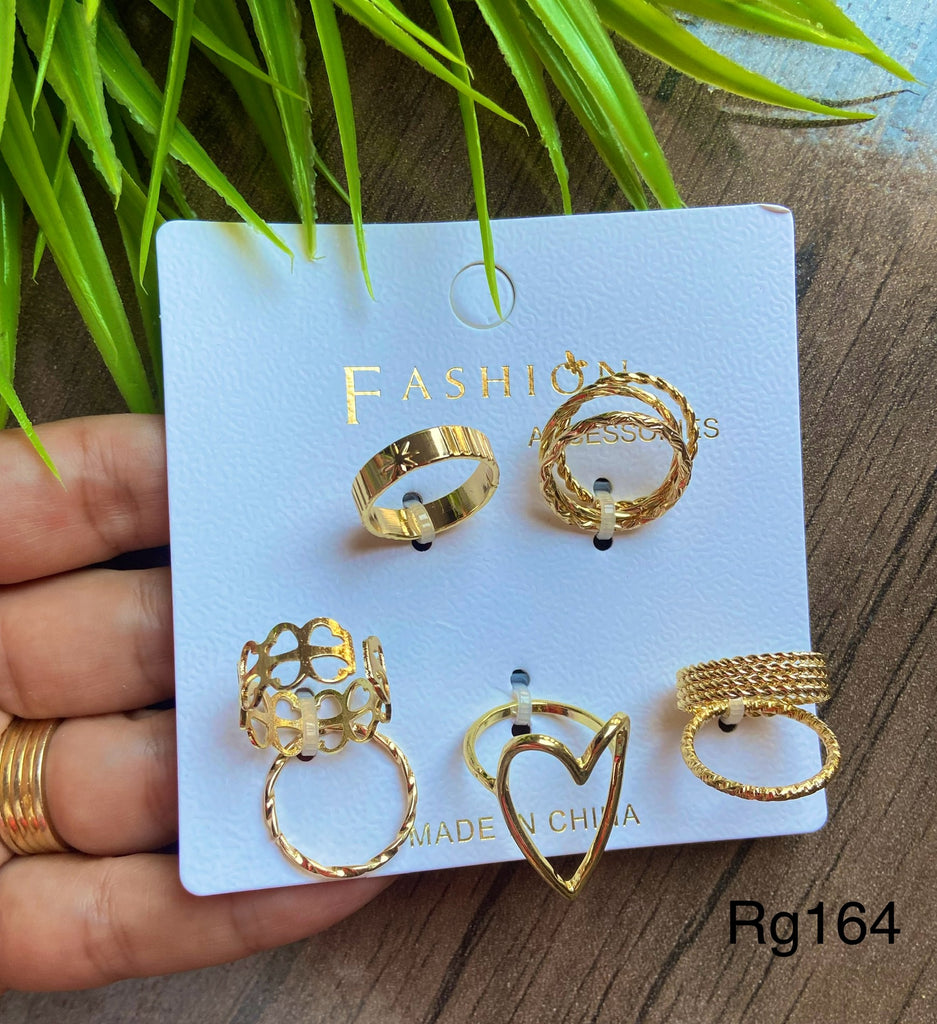 ٨ خواتم مقاسات مختلفة سعر المجموعة ٤٥ (rg164)