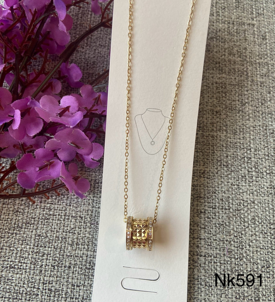 short necklace plated never change color only 50 EGP (nk591) gold