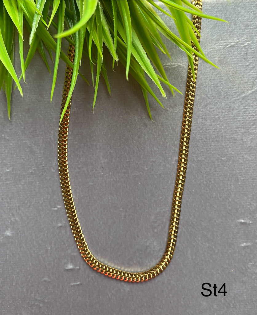 سلسلة شبيه الذهب stainless steel السعر ٦٠ (st4)
