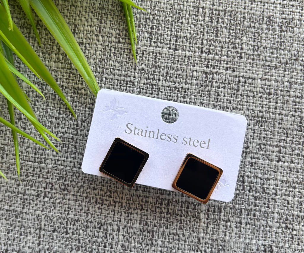 حلق stainless steel شكل مربع السعر ٢٥