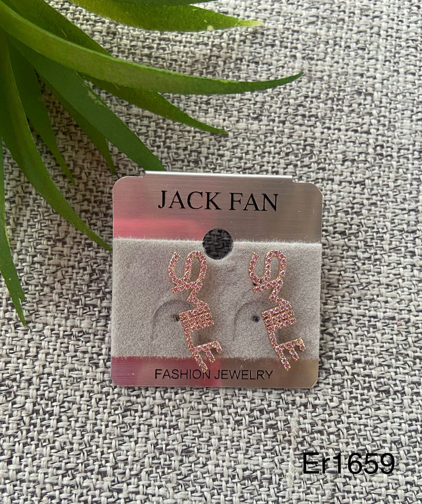 حلق شوكة روز جولد Jack Fan مش بيغيير لون السعر ٣٠ بدل ٥٠ 💥💥 (er1659)