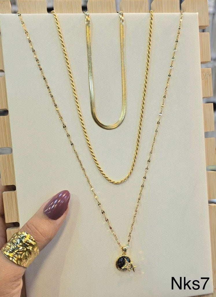 سلسلة ستانلس ٣ ادوار stainless steel  السعر ١١٠ (nks7)
