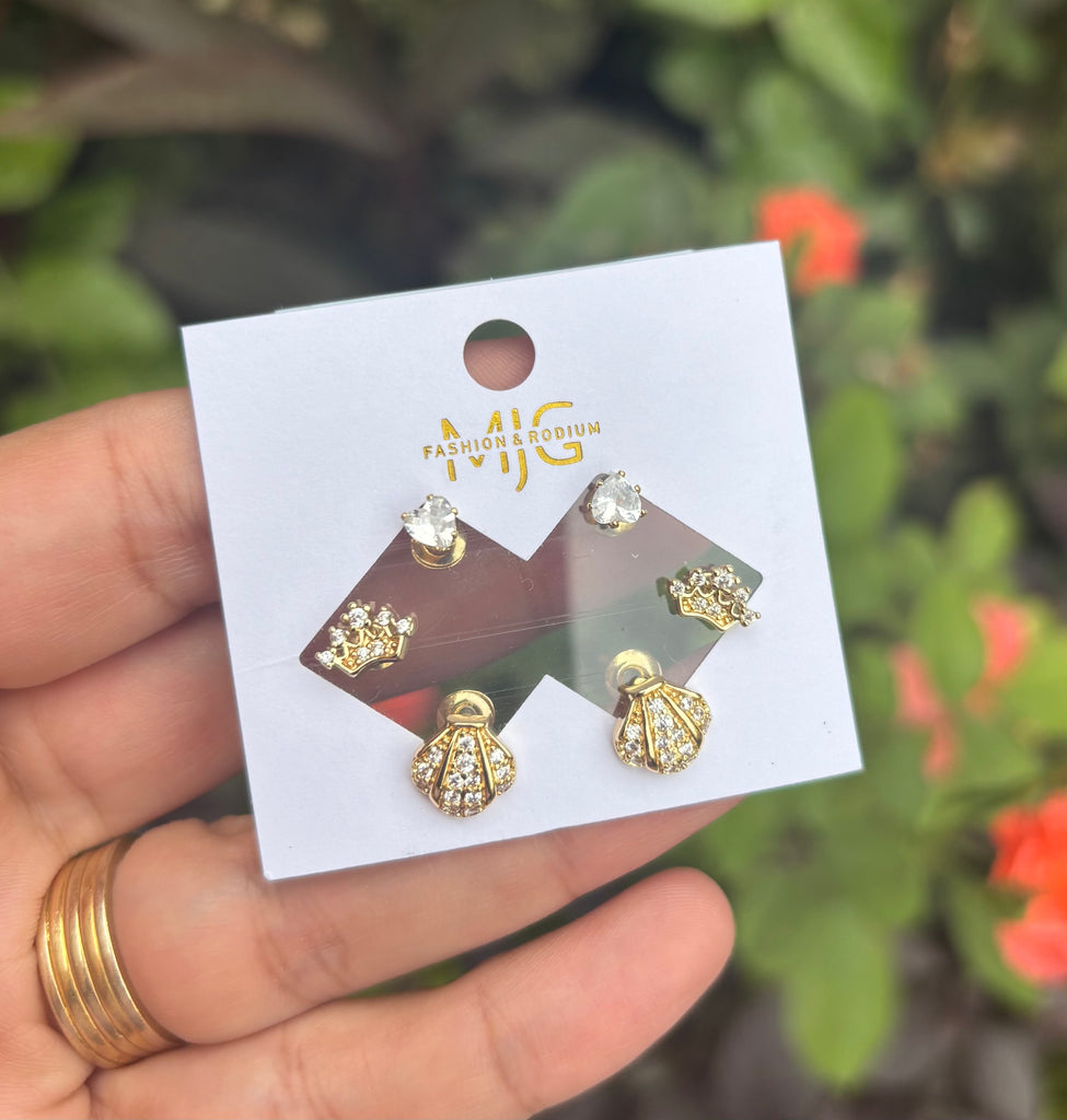 حلق مجموعه gold plated❤️✨
السعر ٦٠ تاج و ودعة