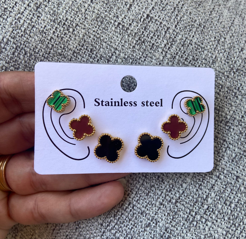 كارت ٣ حلق فان كليف ستانلس stainless steel  سعر الكارت ١٠٠
