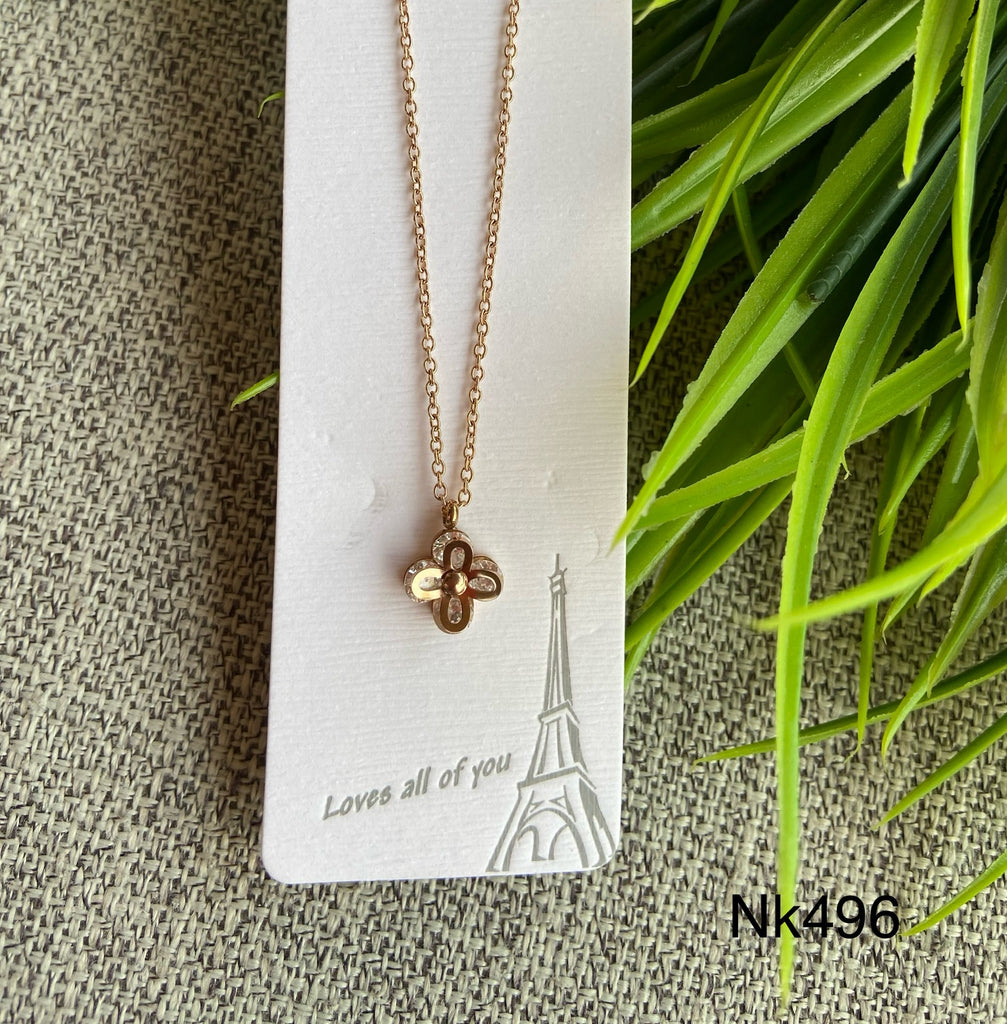 short necklace plated never change color only 50 EGP (nk496)