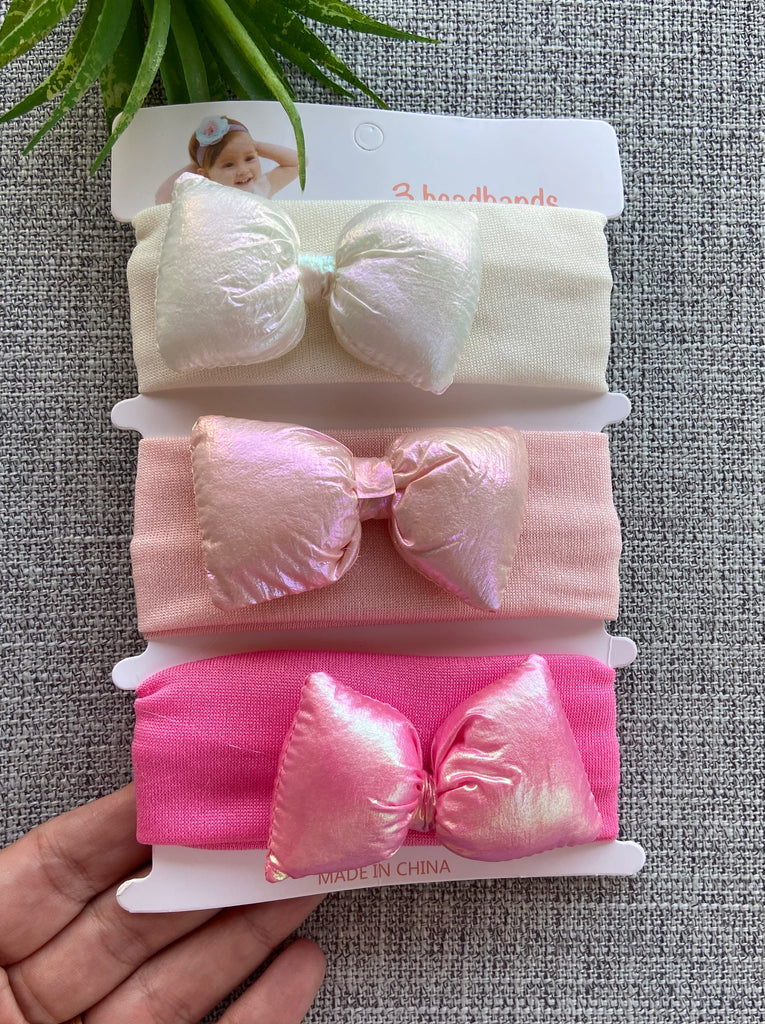 ٣ هيد باند أطفالي قطن ناعمة جدآ ❤❤ سعر الكارت ٥٠ New born head bands