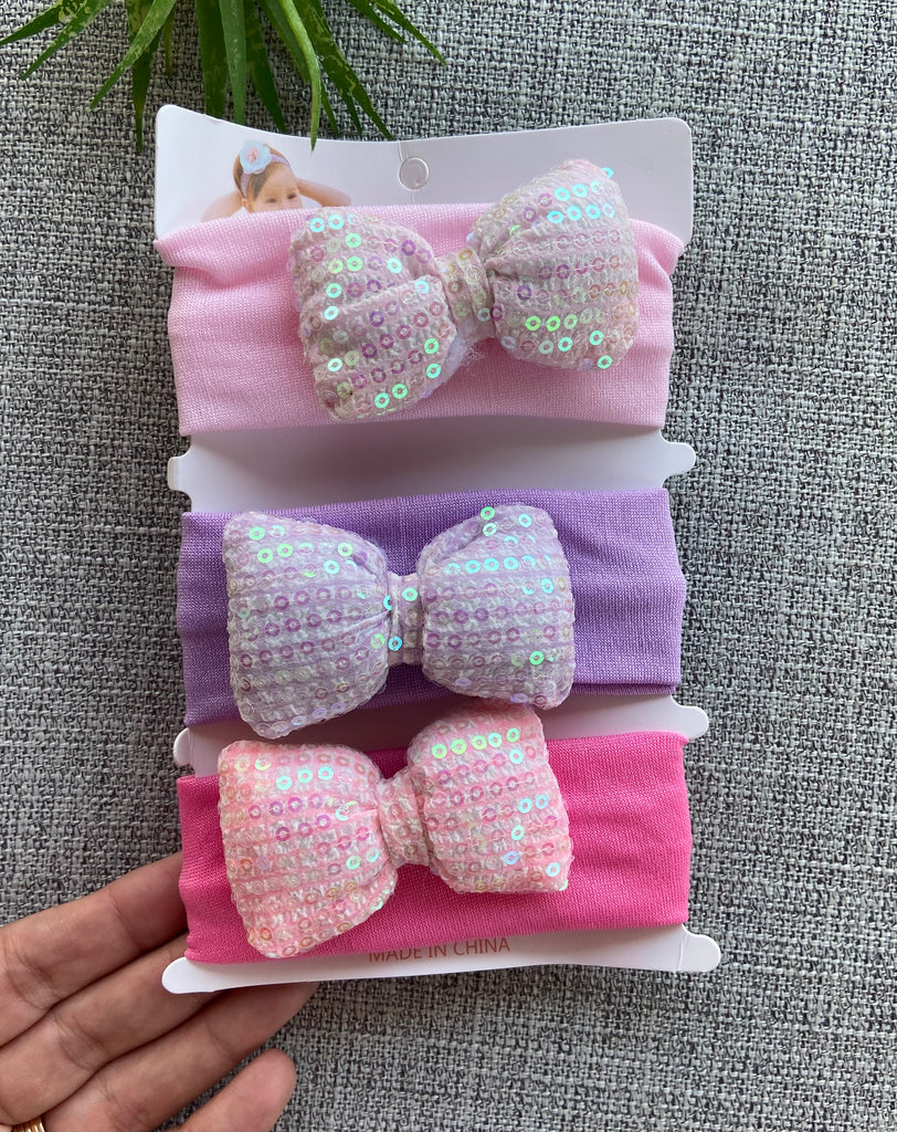 ٣ هيد باند أطفالي قطن ناعمة جدآ ❤❤ سعر الكارت ٥٠ New born head bands