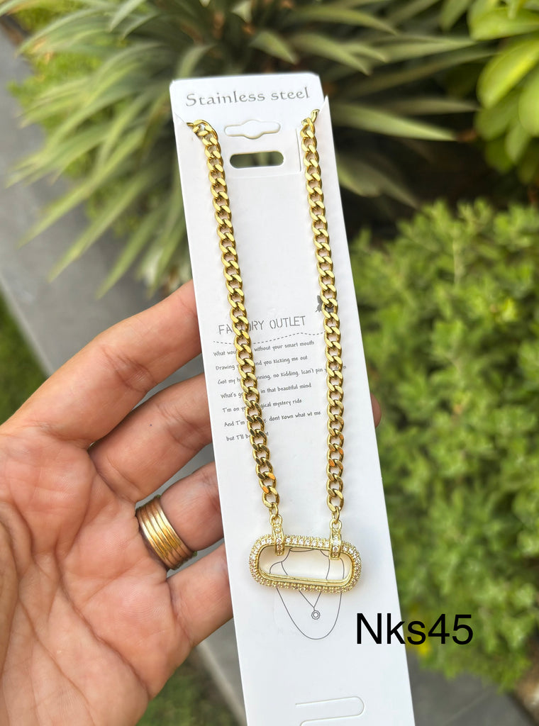 سلسلة stainless steel السعر ١٠٠ (nks45)
