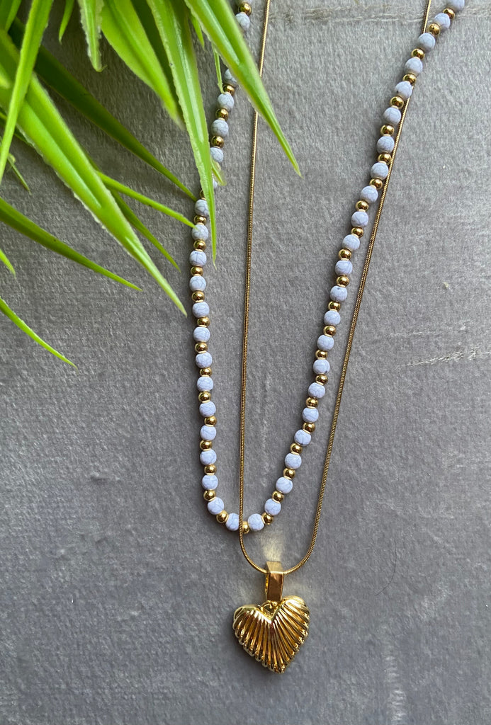 سلسلة stainless steel دورين و لولي السعر ١٢٠  قلب مضلع