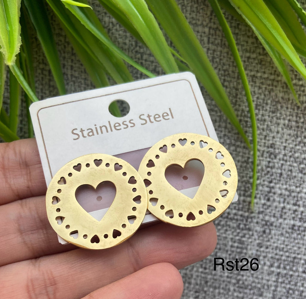 حلق stainless steel ستانلس مش بيغيير لون السعر ٤٠ (rst26)