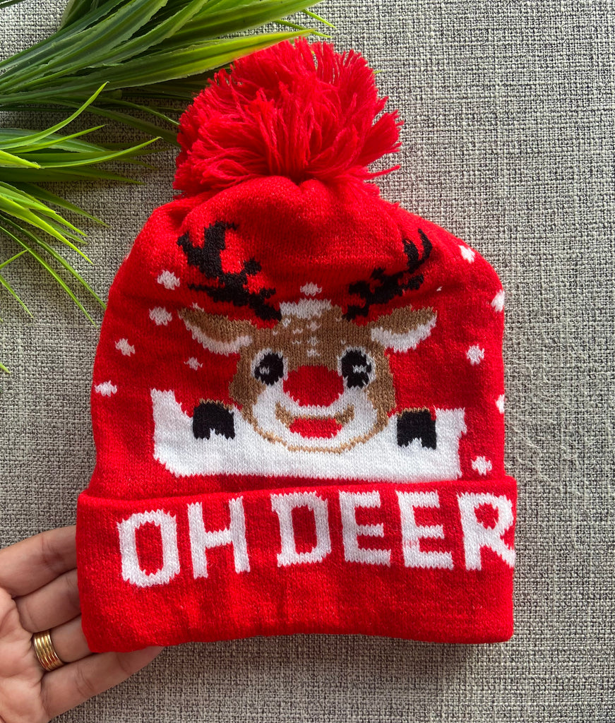 ايس كاب اطفالي مبطنة اشكال كريسماس  السعر ٦٠