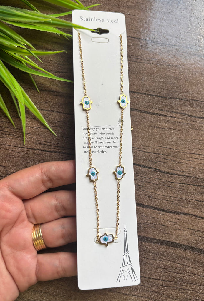 سلسلة stainless steel شكل كف عين السعر ٨٠