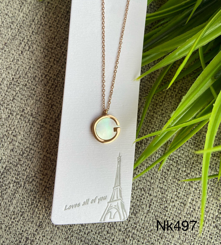 short necklace plated never change color only 50 EGP (nk497)