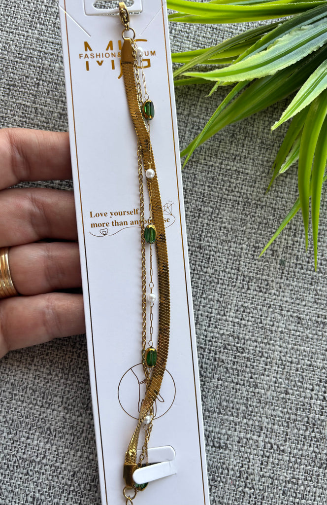 انسيال قفل مشترك stainless steel layers🔥❤️ اخضر 
السعر ٨٥