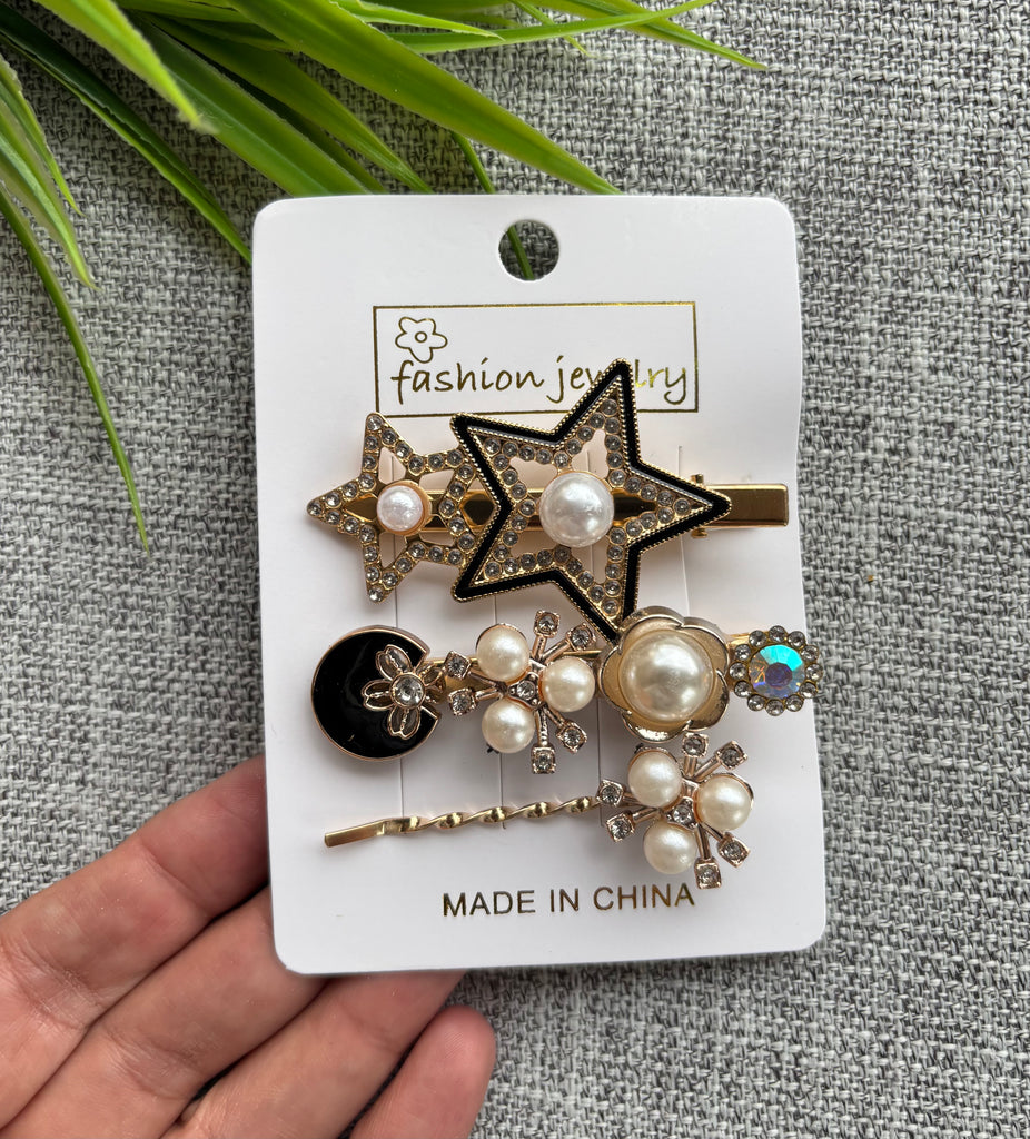 كارت ٢ توكة مشبك معدن + بنسة فصوص و لولي سعر الكارت ٢٥