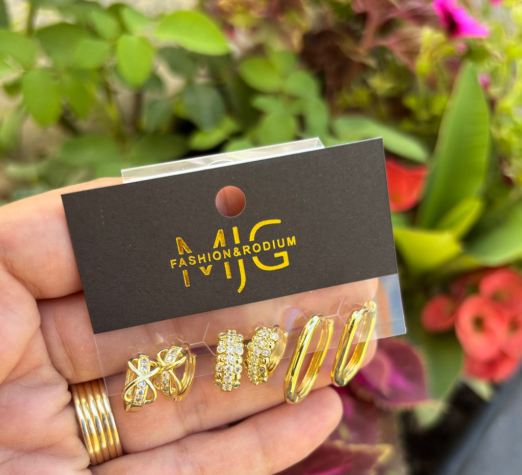 كارت ٣ حلق gold plated ✨️
السعر ١٢٠ بيضاوي