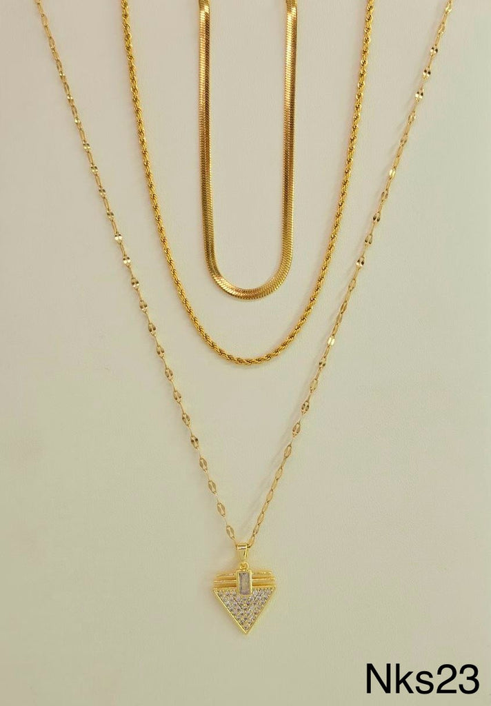 سلسلة ستانلس stainless steel  ٣ ادوار السعر ١٢٠ (nks23)