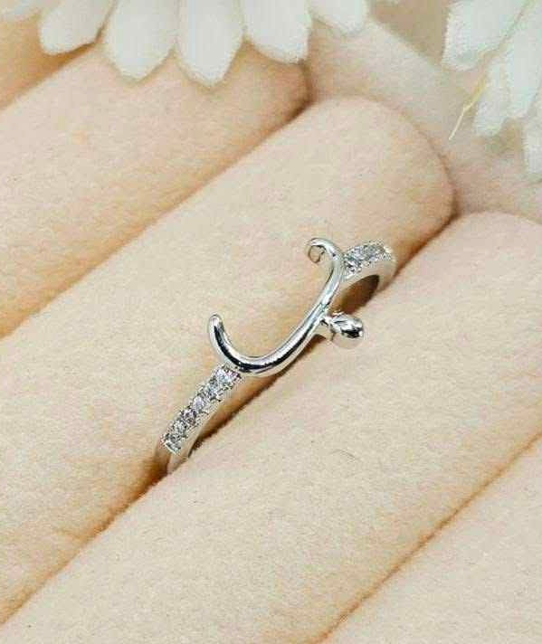 خاتم حروف عربي ❤️❤️🔥
بلاتين فري سايز 

السعر ٥٠