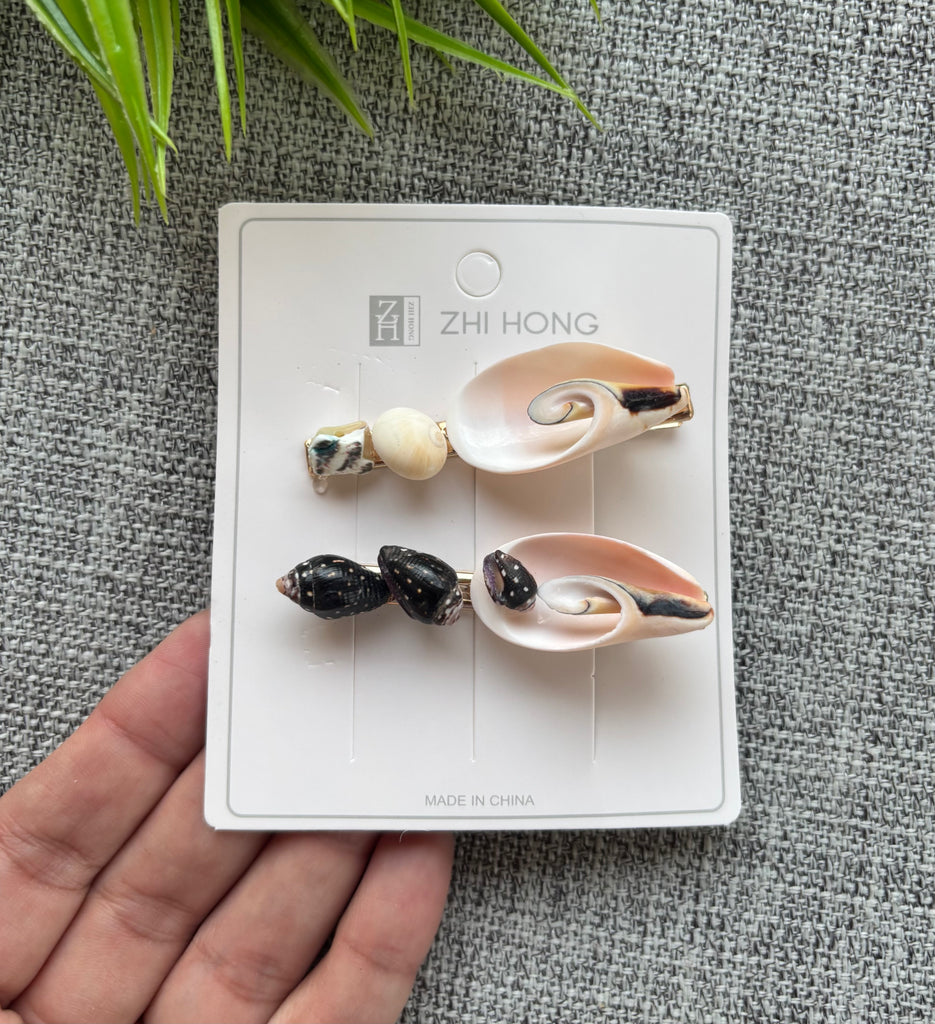 ٢ توكة مشبك شكل قواقع السعر ٢٠