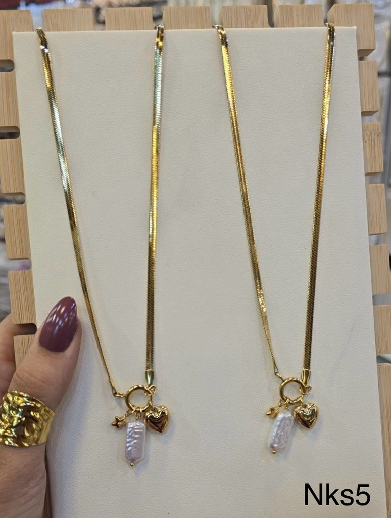 سلسلة ستانلس stainless steel  السعر ١١٠ (nks5)