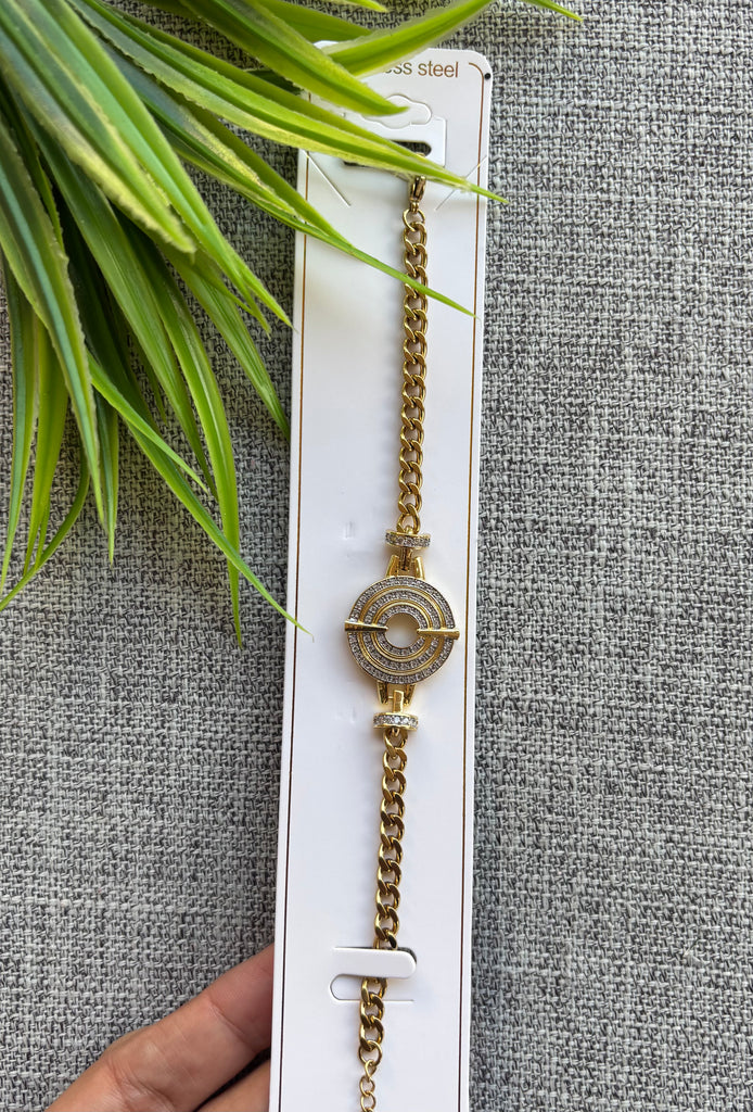 انسيال stainless steel pure و دلاية gold plated السعر ١٣٠ دواير