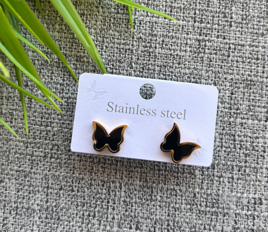 حلق stainless steel شكل فراشة السعر ٢٥