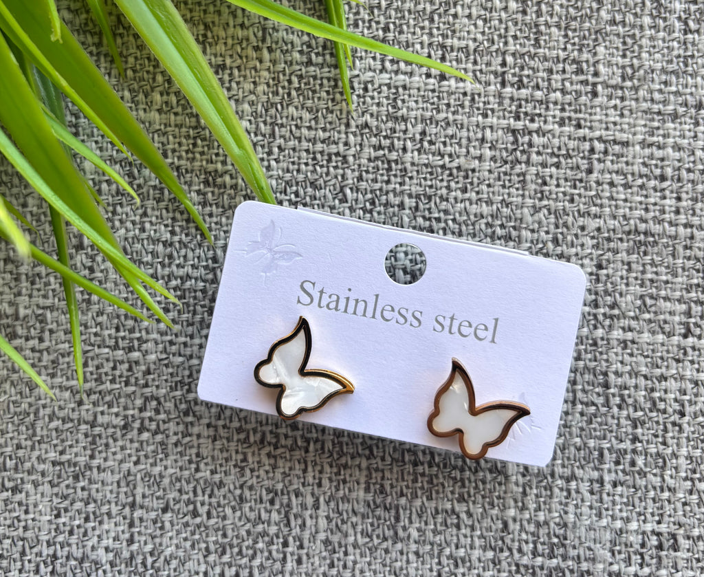 حلق stainless steel شكل فراشة السعر ٢٥