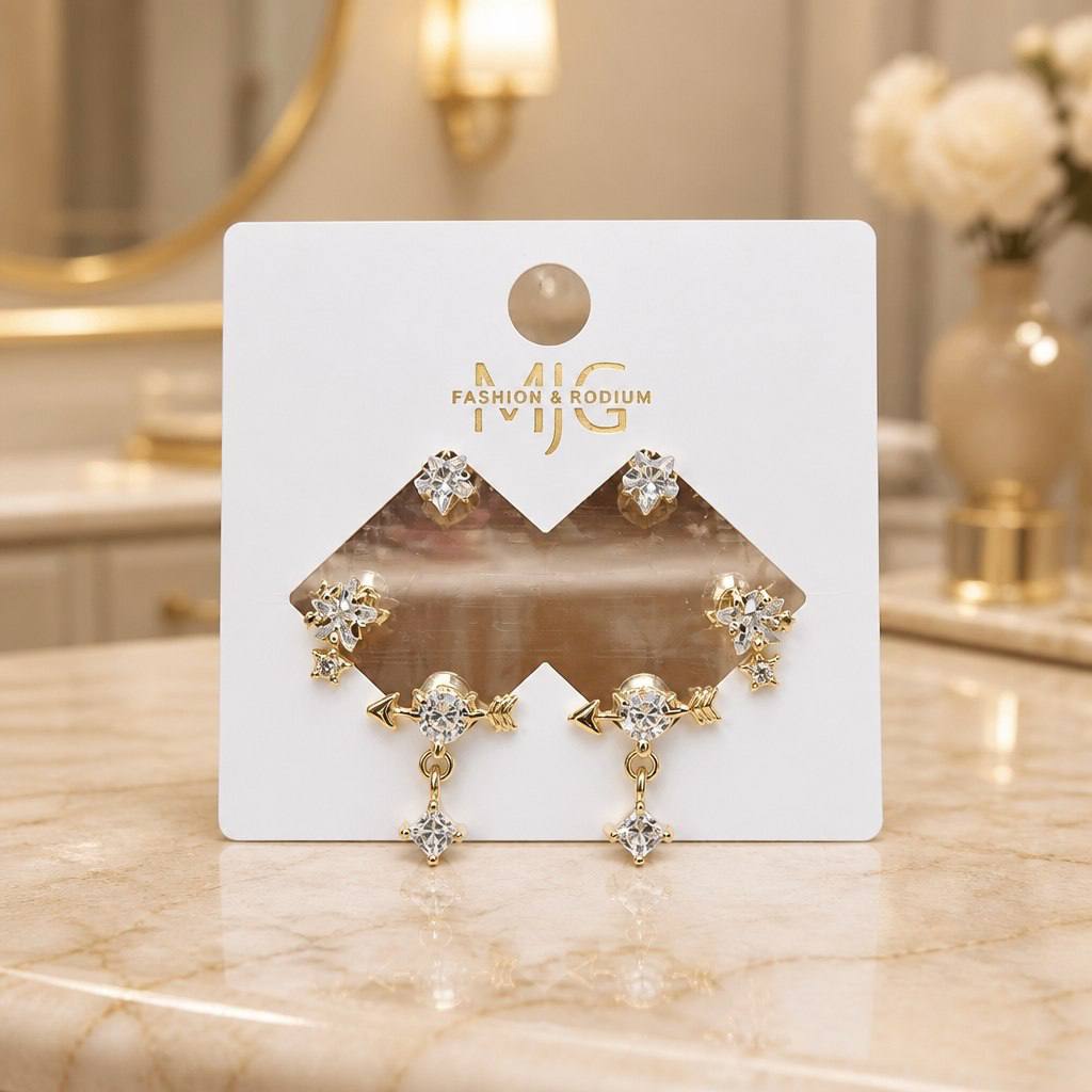 حلق مجموعه gold plated❤️✨
السعر ٦٠ سهم