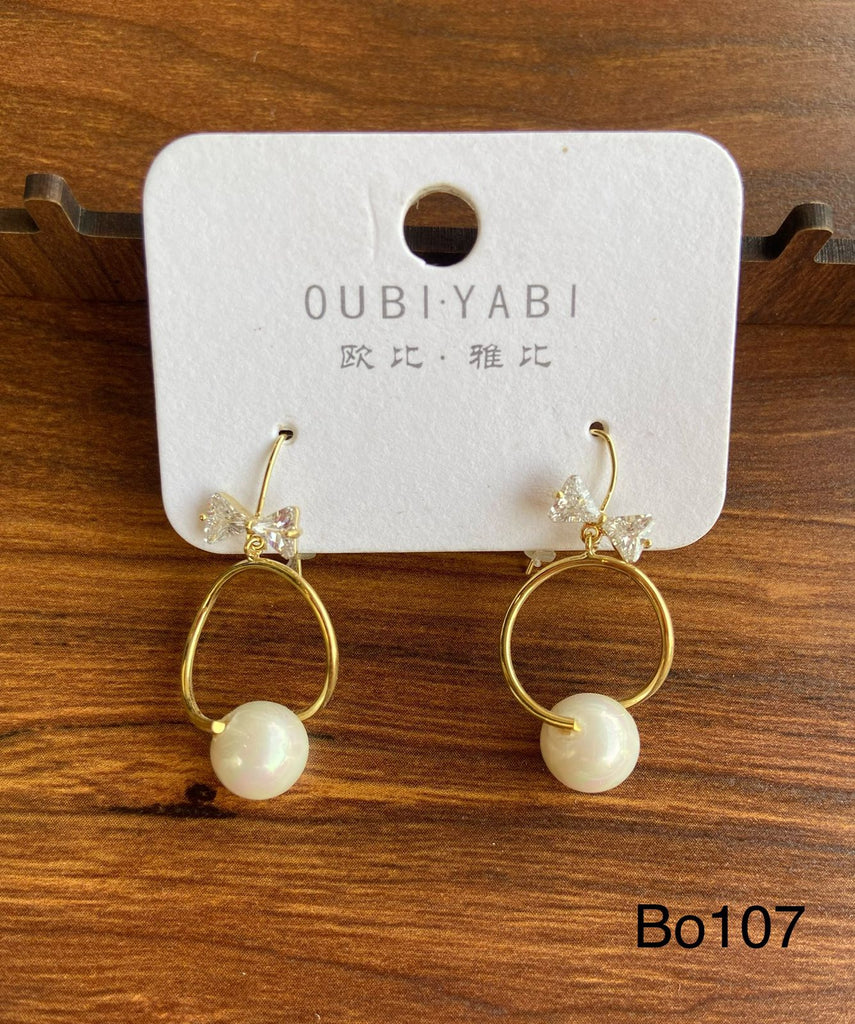 Simple earring plated only 40EGP (bo107)