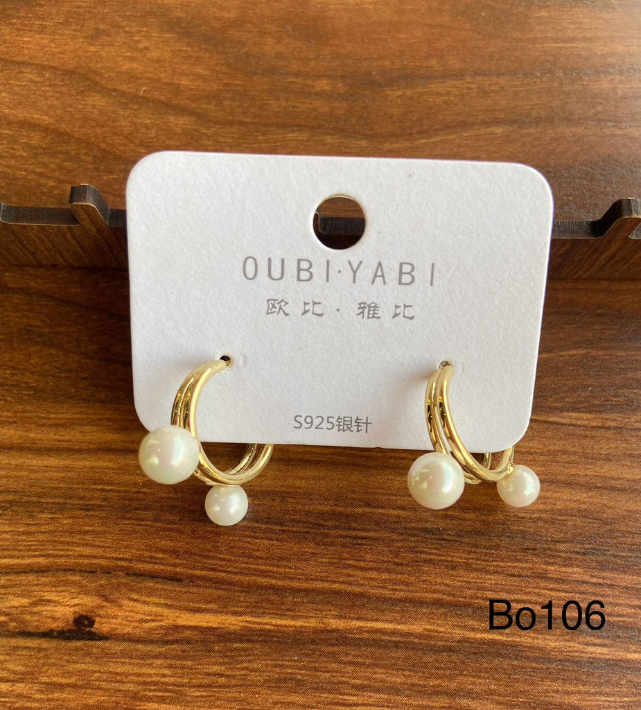 Simple earring plated only 40EGP (bo106)