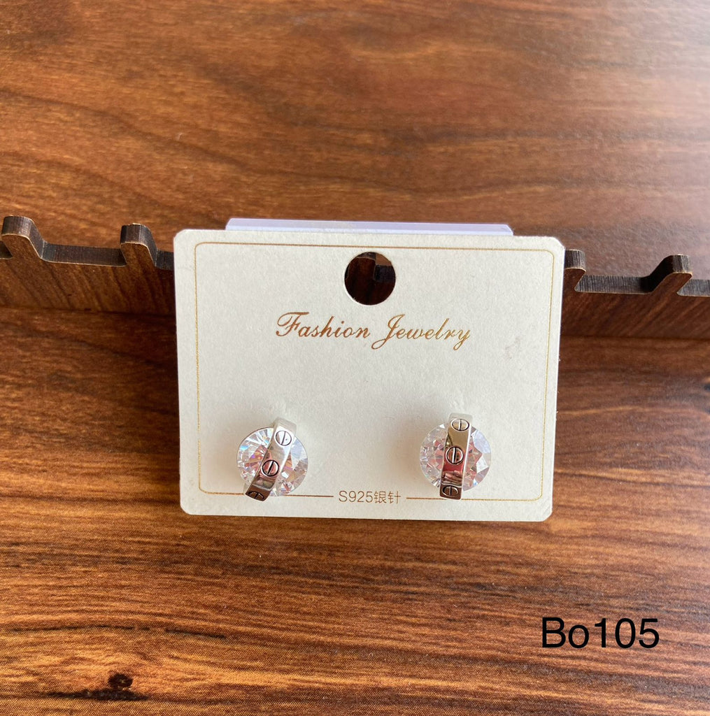 Simple earring plated only 40EGP (bo105)