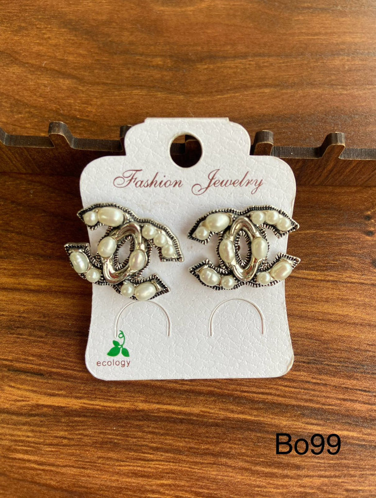 Simple earring plated only 40EGP (bo99)