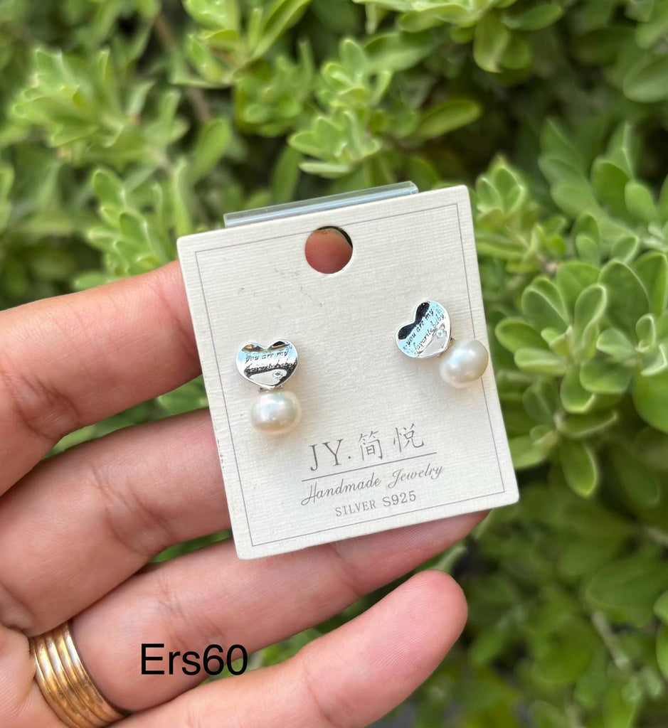 حلق فضة silver s925 السعر ٣٠ 🔥🔥 (Ers60)