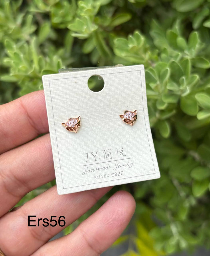 حلق فضة silver s925 السعر ٣٠ 🔥🔥 (Ers56)