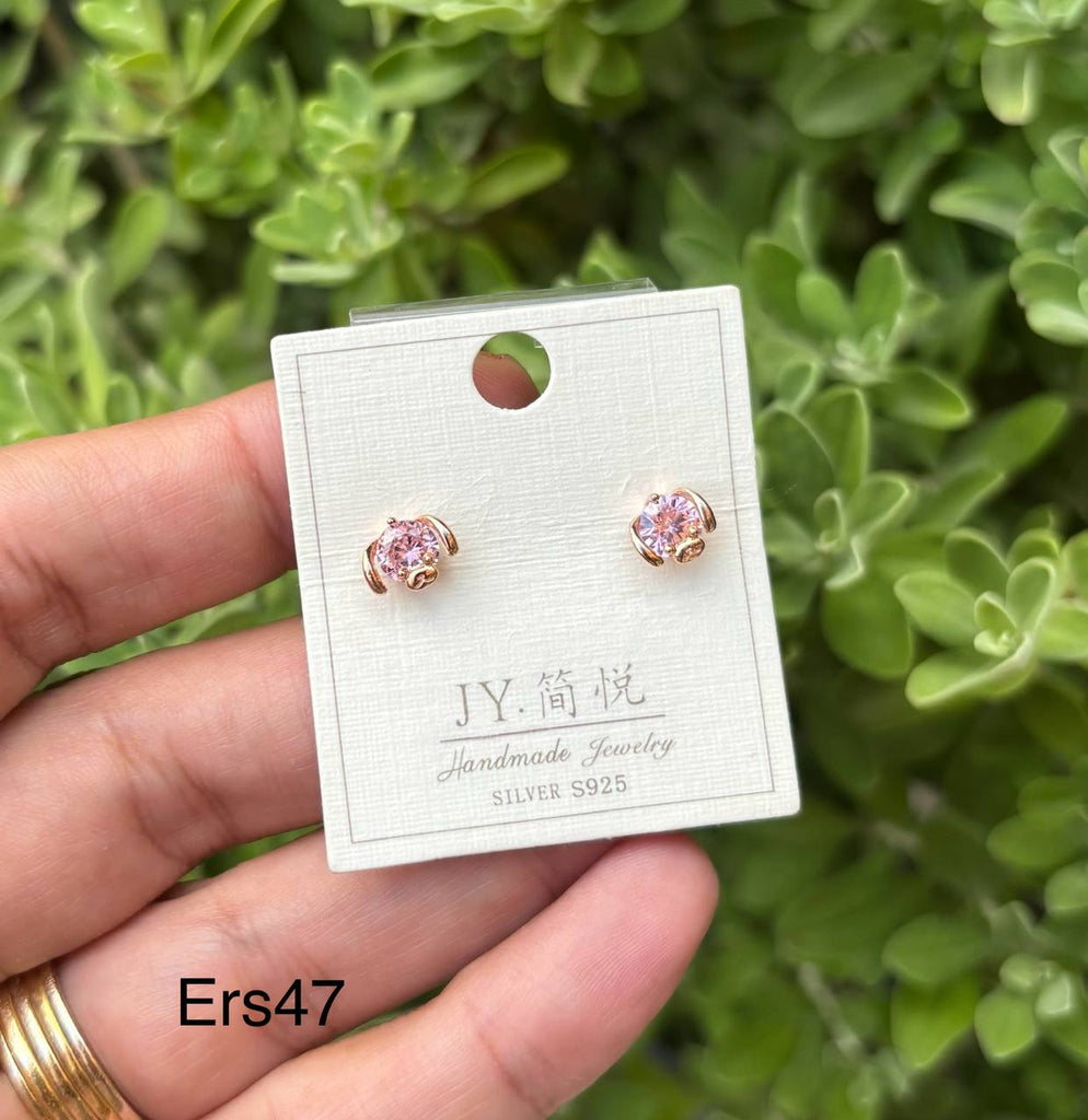 حلق فضة silver s925 السعر ٣٠ 🔥🔥 (ers47)