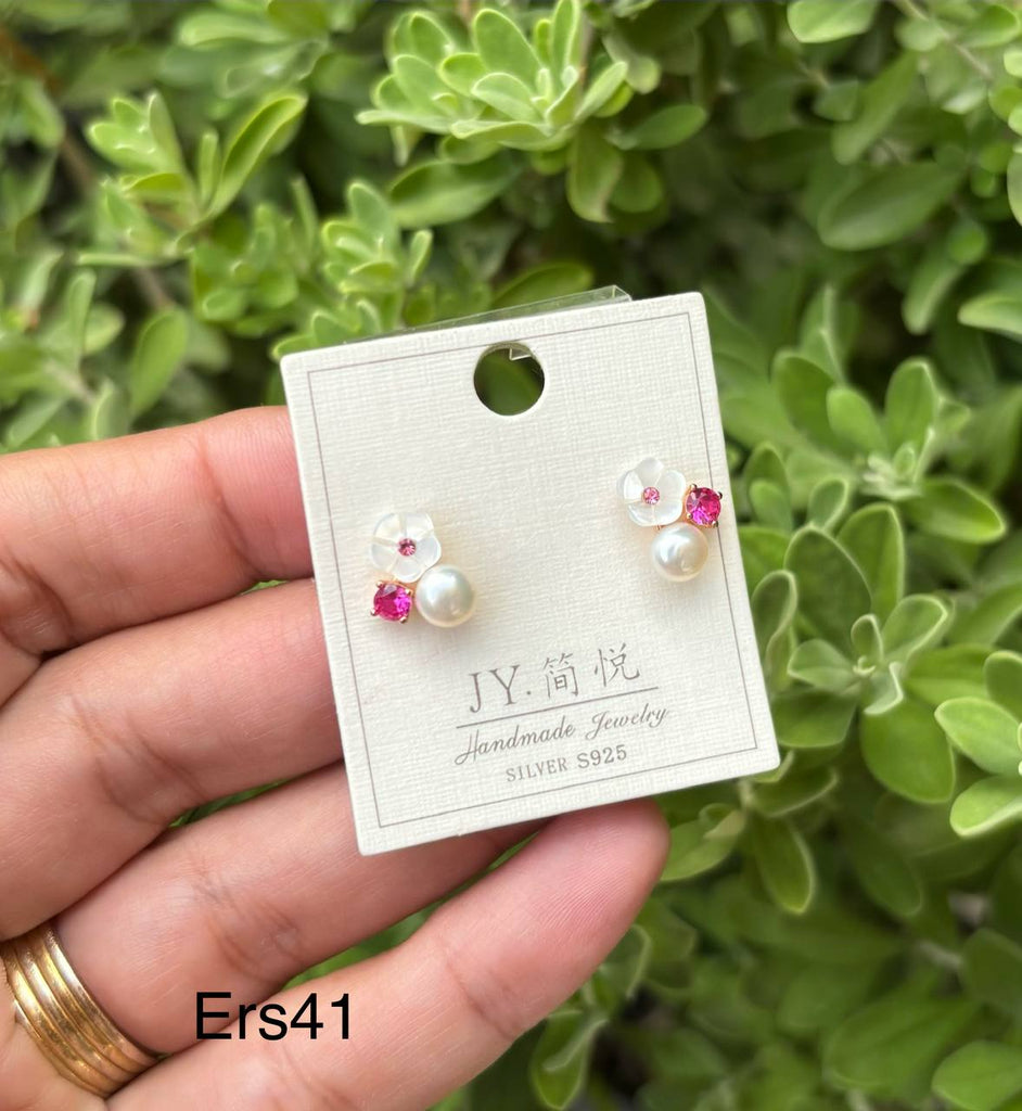 حلق فضة silver s925 السعر ٣٠ 🔥🔥 (ers41)